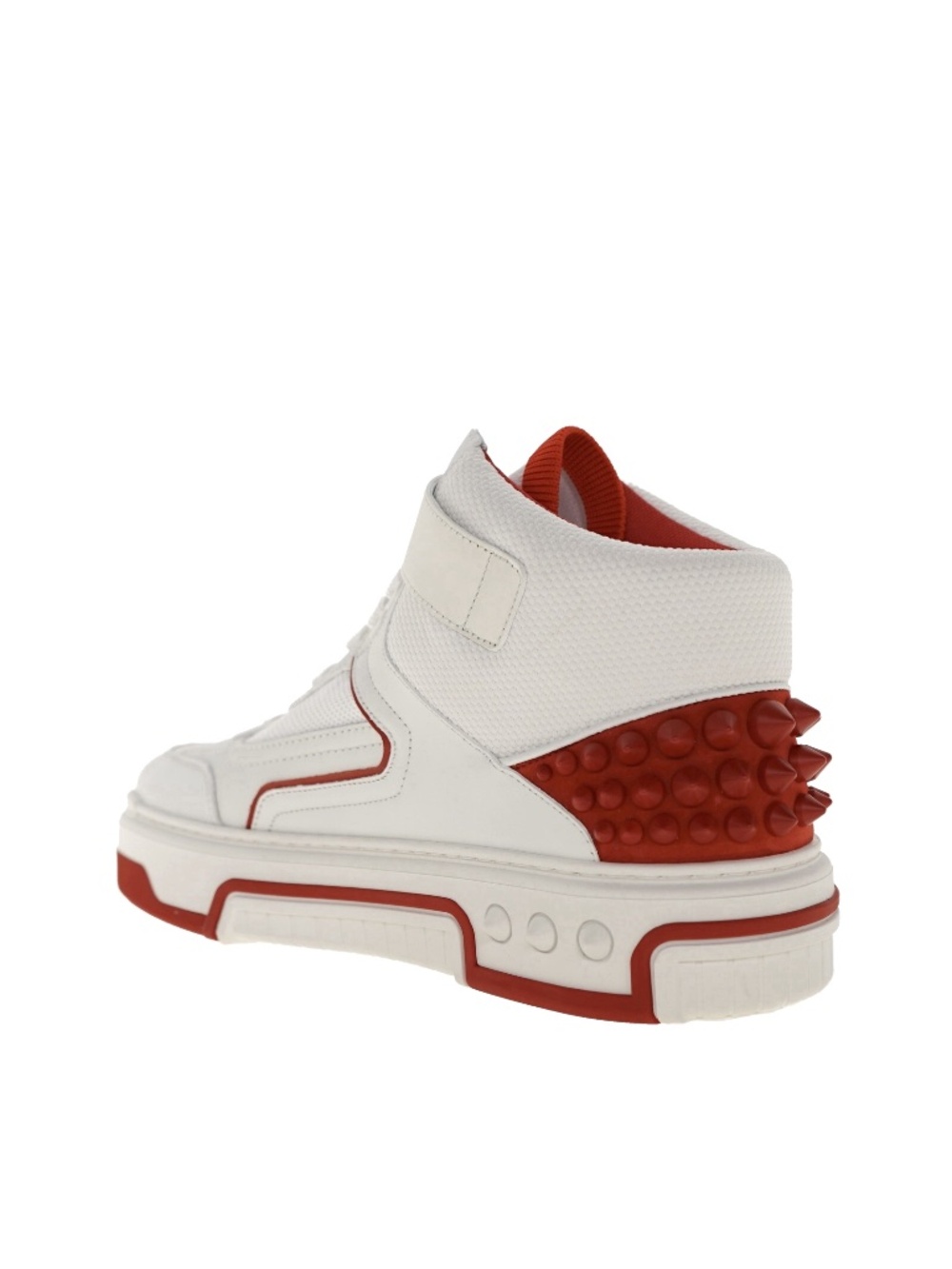 Christian Louboutin Astrolubi Mid Top Sneakers White Leather Size 9 US N… - Picture 5 of 7